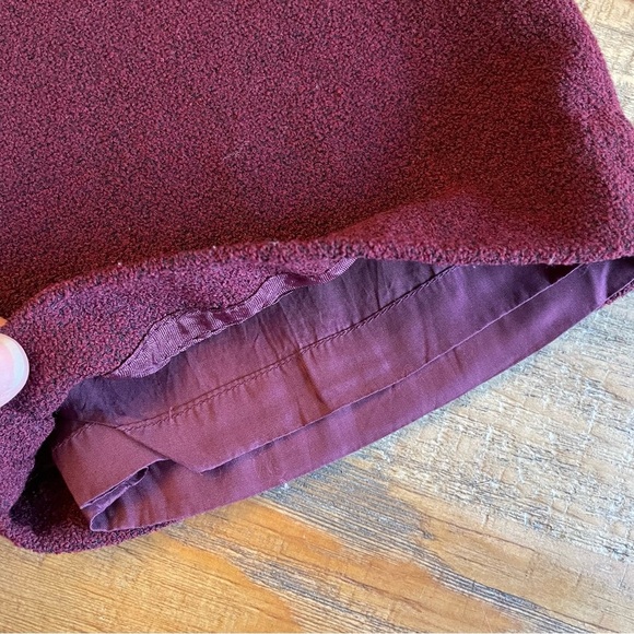 Ann Taylor Burgundy Trouser Pants Women’s 4 Petite Wool Blend - Picture 8 of 12